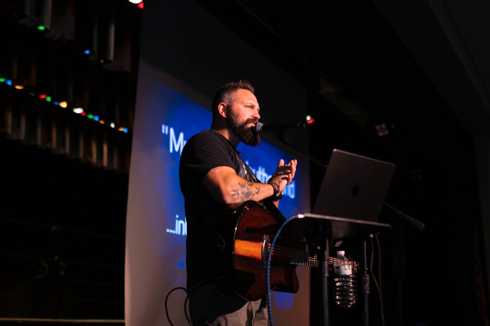 Jared Campbell performed for Sandy Creek Elementary students while introducing their brand new SEL initiative. 